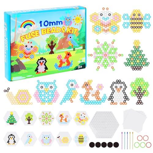 10mm GroßE BüGelperlen Set, 10 Farben 1000 Stück Steckperlen, BüGelperlen Für Kleinkinder Mit 10 Schnittmustervorlagen 5 BüGelpapier 5 SchlüSselanhäNger, Kreatives Perlenset Für Kinder Ab 3 Jahren 10mm GroßE BüGelperlen Set, 10 Farben 1000 Stück Steckperlen, BüGelperlen Für Kleinkinder Mit 10 Schnittmustervorlagen 5 BüGelpapier 5 SchlüSselanhäNger, Kreatives Perlenset Für Kinder Ab 3 Jahren von PEAKTOP