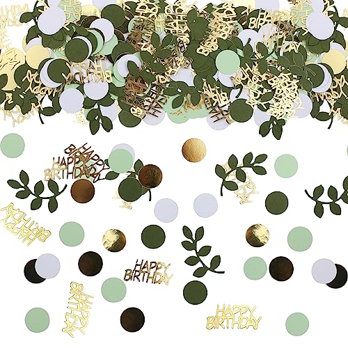 200PCS Konfetti Grün Gold Geburtstag, Happy Birthday Konfetti Tischdekoration, Glitzer Konfetti Geburtstagsparty Tischkonfetti für Geburtstagsfeier, Party Dekoration 200PCS Konfetti Grün Gold Geburtstag, Happy Birthday Konfetti Tischdekoration, Glitzer Konfetti Geburtstagsparty Tischkonfetti für Geburtstagsfeier, Party Dekoration von PEAKTOP