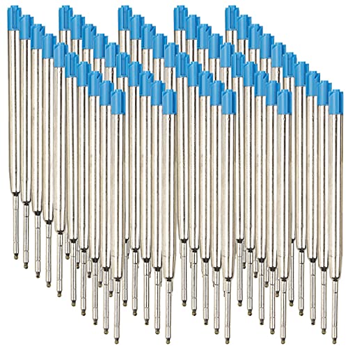PEARL Kugelschreibermine: 50er-Set Kugelschreiber-Minen, blau, Stärke B (Ersatzminen, Kuli Minen, Stifte) von PEARL