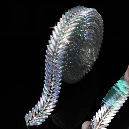 PEARLY JUN 2.7M Silber Kristall-Strass-Kette Zum Nähen von Strassband Zum Aufnähen Nähen Leder Schuhe Strasssteine Tassel Chain DIY Blumenstrauß Dekoration Kleidung Hochzeit Kopfbedeckung PEARLY JUN 2.7M Silber Kristall-Strass-Kette Zum Nähen von Strassband Zum Aufnähen Nähen Leder Schuhe Strasssteine Tassel Chain DIY Blumenstrauß Dekoration Kleidung Hochzeit Kopfbedeckung von PEARLY JUN