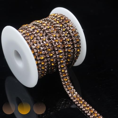 PEARLY JUN 273Cm Kristall-Strass-Kette Zum Nähen von Strassband Zum Aufnähen Nähen Leder Schuhe Strasssteine Tassel Chain DIY Blumenstrauß Dekoration Kleidung Hochzeit Kopfbedeckung PEARLY JUN 273Cm Kristall-Strass-Kette Zum Nähen von Strassband Zum Aufnähen Nähen Leder Schuhe Strasssteine Tassel Chain DIY Blumenstrauß Dekoration Kleidung Hochzeit Kopfbedeckung von PEARLY JUN
