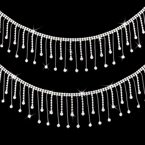 PEARLY JUN 455Cm Fringe Kristall-Strass-Kette Zum Nähen von Strassband Zum Aufnähen Nähen Leder Schuhe Strasssteine Tassel Chain DIY Blumenstrauß Dekoration Kleidung Hochzeit Kopfbedeckung PEARLY JUN 455Cm Fringe Kristall-Strass-Kette Zum Nähen von Strassband Zum Aufnähen Nähen Leder Schuhe Strasssteine Tassel Chain DIY Blumenstrauß Dekoration Kleidung Hochzeit Kopfbedeckung von PEARLY JUN