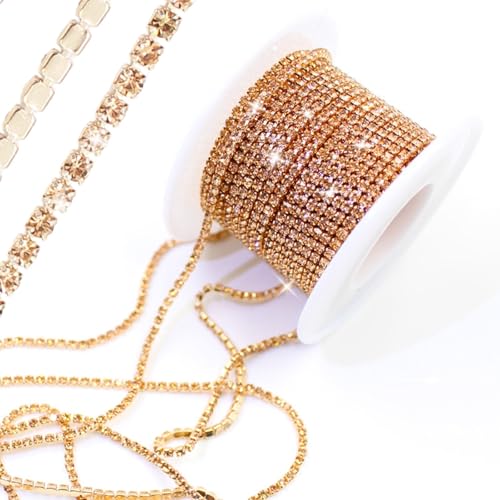 PEARLY JUN 9.1M SS6 Kristall-Strass-Kette Zum Nähen von Strassband Zum Aufnähen Nähen Leder Schuhe Strasssteine Tassel Chain DIY Blumenstrauß Dekoration Kleidung Hochzeit Kopfbedeckung PEARLY JUN 9.1M SS6 Kristall-Strass-Kette Zum Nähen von Strassband Zum Aufnähen Nähen Leder Schuhe Strasssteine Tassel Chain DIY Blumenstrauß Dekoration Kleidung Hochzeit Kopfbedeckung von PEARLY JUN