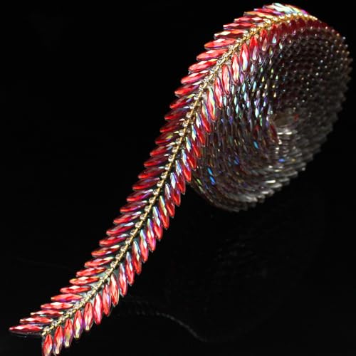 PEARLY JUN 91Cm Rotgold Kristall-Strass-Kette Zum Nähen von Strassband Zum Aufnähen Nähen Leder Schuhe Strasssteine Tassel Chain DIY Blumenstrauß Dekoration Kleidung Hochzeit Kopfbedeckung PEARLY JUN 91Cm Rotgold Kristall-Strass-Kette Zum Nähen von Strassband Zum Aufnähen Nähen Leder Schuhe Strasssteine Tassel Chain DIY Blumenstrauß Dekoration Kleidung Hochzeit Kopfbedeckung von PEARLY JUN