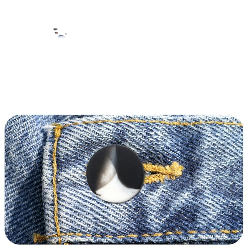 PEARLY JUN Knopfabdeckungen, 18 Sets, gemischte schwarz-weiße Knöpfe zum Basteln, Silikonknöpfe, Abdeckungen für Jeans, um Löcher zu verhindern, geeignet für Damen und Herren, geeignet für DIY und PEARLY JUN Knopfabdeckungen, 18 Sets, gemischte schwarz-weiße Knöpfe zum Basteln, Silikonknöpfe, Abdeckungen für Jeans, um Löcher zu verhindern, geeignet für Damen und Herren, geeignet für DIY und von PEARLY JUN