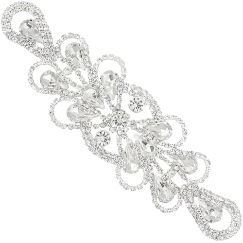 PEARLY JUN Strass-Applikation, silber-weißes Kreuz, Kristall-Flicken, Kleidung, Diamantbesatz für Kleider, DIY, Stoff, Brautschmuck, Hochzeit, Abschlussball, Zubehör, Verzierungen (Silber 075, 1 Stück PEARLY JUN Strass-Applikation, silber-weißes Kreuz, Kristall-Flicken, Kleidung, Diamantbesatz für Kleider, DIY, Stoff, Brautschmuck, Hochzeit, Abschlussball, Zubehör, Verzierungen (Silber 075, 1 Stück von PEARLY JUN