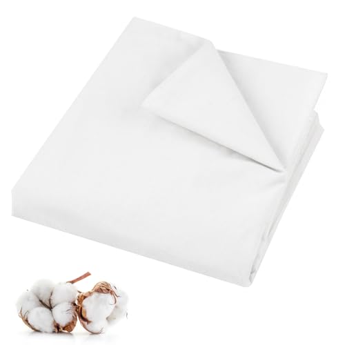 PEASUG Musselin-Stoff aus 100 % Baumwolle, 150 cm x 2 m, gebleichtes Musselin-Leinenstoff, mittelschwer, Drapierstoffe, geeignet zum Nähen von Stickereien, Kleidungsstücken, Bastelarbeiten, Weiß, PEASUG Musselin-Stoff aus 100 % Baumwolle, 150 cm x 2 m, gebleichtes Musselin-Leinenstoff, mittelschwer, Drapierstoffe, geeignet zum Nähen von Stickereien, Kleidungsstücken, Bastelarbeiten, Weiß, von PEASUG