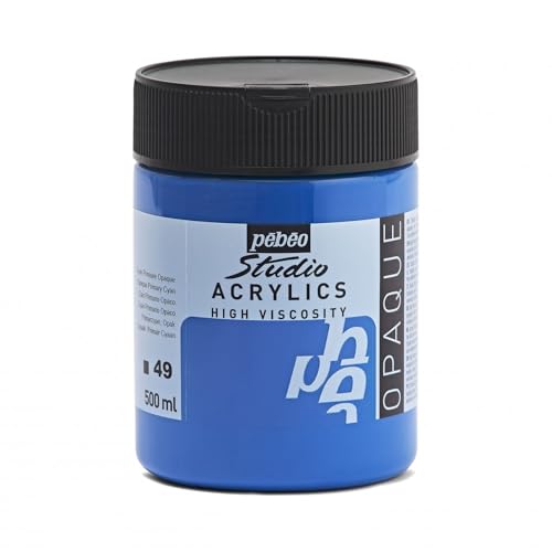 Pebeo Studio Acrylfarbe, 500 ml, Primärzyan, 171049, Cyan Primär undurchsichtig Pebeo Studio Acrylfarbe, 500 ml, Primärzyan, 171049, Cyan Primär undurchsichtig von Pebeo
