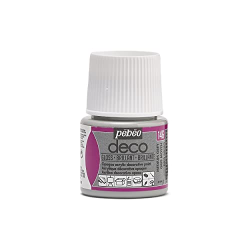 PEBEO 45 ml Deco Br, acryl, Mittelgrau, 7 x 4.5 x 4.5 cm, 45 von PEBEO