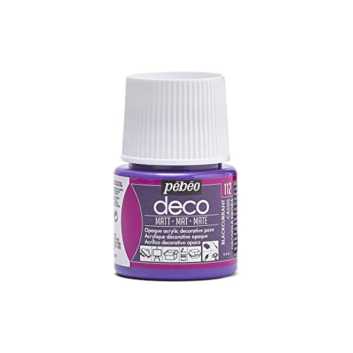 Pebeo Deco matt, Schwarze Johannisbeere, 45 ml Pebeo Deco matt, Schwarze Johannisbeere, 45 ml von Pebeo