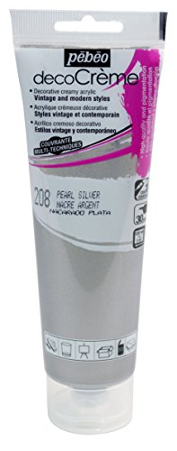 Pebeo Deco Creme, Silber, 120 ml Pebeo Deco Creme, Silber, 120 ml von PEBEO