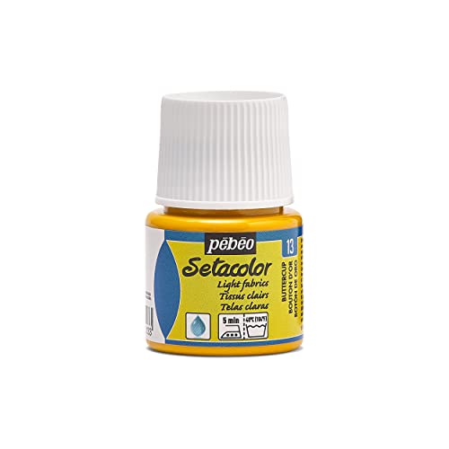 Pebeo Setacolor Textilfarbe, 45, Flasche, Milliliter Butter Cup, Butter Cup Pebeo Setacolor Textilfarbe, 45, Flasche, Milliliter Butter Cup, Butter Cup von PEBEO