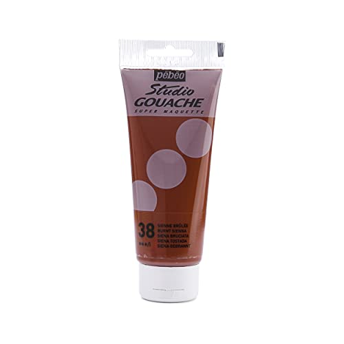 Pébéo - Studio Gouache 100 ml - Professionelle Gouache-Farbe, Gouache-Farben, deckende und pigmentierte Gouache-Malfarben - Gebrannte Siena - 100 ml Pébéo - Studio Gouache 100 ml - Professionelle Gouache-Farbe, Gouache-Farben, deckende und pigmentierte Gouache-Malfarben - Gebrannte Siena - 100 ml von PEBEO