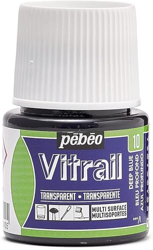 Pebeo Vitrail Glasmalfarbe, Buntglaseffekt, 45 ml, Dunkelblau Pebeo Vitrail Glasmalfarbe, Buntglaseffekt, 45 ml, Dunkelblau von PEBEO