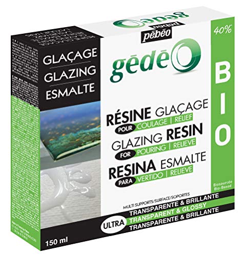 pebeo 766181 Biobasiertes Zwei-Komponenten Epoxidharz Set Glasklar Gédéo, Harz, Durchsichtig, 150 ml, 150 stück pebeo 766181 Biobasiertes Zwei-Komponenten Epoxidharz Set Glasklar Gédéo, Harz, Durchsichtig, 150 ml, 150 stück von PEBEO
