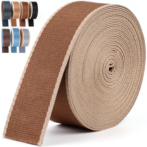 Gurtband, 3,8 cm, braunes Gurtband, strapazierfähig, gestreift, 38 mm Gurtband, Nylonband, Geldbörse, Gurtband Gurtband, 3,8 cm, braunes Gurtband, strapazierfähig, gestreift, 38 mm Gurtband, Nylonband, Geldbörse, Gurtband von PECMER