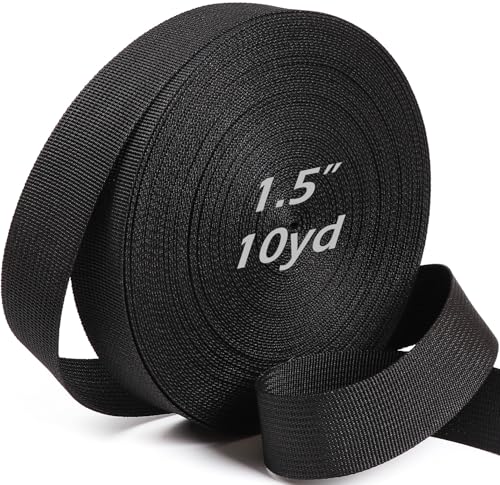 PECMER Polypropylen-Gurtband, 3,8 cm, 9,1 m, breites Gurtband für Rasen, Stuhl, Segeltuch, Rucksack, Outdoor-Ausrüstung, Reparaturgriff, Taschen, Gepäckgurt, Haustierhalsband, Basteln, Heimwerken PECMER Polypropylen-Gurtband, 3,8 cm, 9,1 m, breites Gurtband für Rasen, Stuhl, Segeltuch, Rucksack, Outdoor-Ausrüstung, Reparaturgriff, Taschen, Gepäckgurt, Haustierhalsband, Basteln, Heimwerken von PECMER