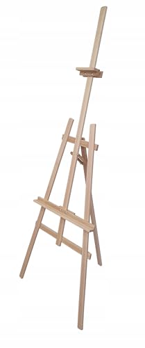 PEEWIT Holz große verstellbare Malerstaffelei für große Leinwand bis 125cm, Studio- oder Outdoor Buchenholz PEEWIT Holz große verstellbare Malerstaffelei für große Leinwand bis 125cm, Studio- oder Outdoor Buchenholz von PEEWIT