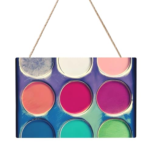 Runde Farbpalette, rechteckig, 20,3 x 30,5 cm, elegante, moderne Wanddekoration für Zuhause, um Ihren Raum zu verschönern. von PEGQCVAM
