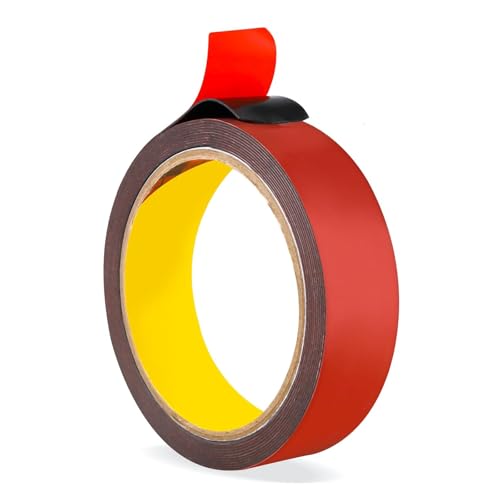 PEGRAUFC Doppelseitiges Klebeband-25mm*3 m Doppelklebeband,Doppelklebeband Extra Stark Wasserdichtes Multifunktionales Montageklebeband klebestreifen für Auto, Wohn, Bürodekor von PEGRAUFC