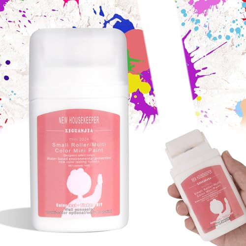 Wandfarbe Ausbessern Weiß 100ML, Weisse Wandfarbe Klein Wandreparatur Rollbürste mit Wandreparaturpaste, Wandfarbe Kleiner Roller für Innen zum Reparieren von Graffiti, Kratzern, Flecken Wandfarbe Ausbessern Weiß 100ML, Weisse Wandfarbe Klein Wandreparatur Rollbürste mit Wandreparaturpaste, Wandfarbe Kleiner Roller für Innen zum Reparieren von Graffiti, Kratzern, Flecken von PEGRAUFC