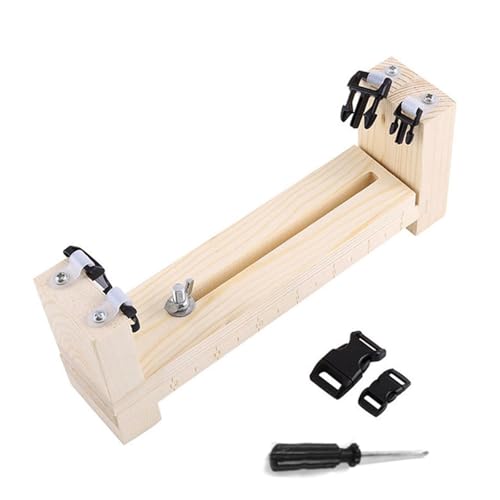 PEILINZE Armbandhersteller-Set, Paracord-Werkzeug, Armband, gewebte Werkbank, verstellbar, manuell, aus Holz PEILINZE Armbandhersteller-Set, Paracord-Werkzeug, Armband, gewebte Werkbank, verstellbar, manuell, aus Holz von PEILINZE