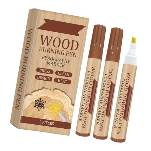 PEILINZE Malstift, 3 Stück, Holzbrennstift, Brandmalerei, Marker, einfach zu bedienen, Holzbasteln, Brennstift für Holzmalerei PEILINZE Malstift, 3 Stück, Holzbrennstift, Brandmalerei, Marker, einfach zu bedienen, Holzbasteln, Brennstift für Holzmalerei von PEILINZE