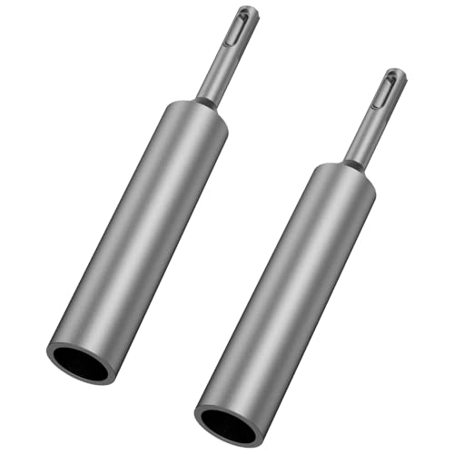 2 Stück Professional SDS Plus Erdnageleintreiber 180 x 25mm Innen Durchmesser 19mm Tiefenerder Erder Erdung Staberder Edelstahl Erdungsspieß Treiber zum Einstecken von Tiefenerder (2PCS) von PEIZHIYC