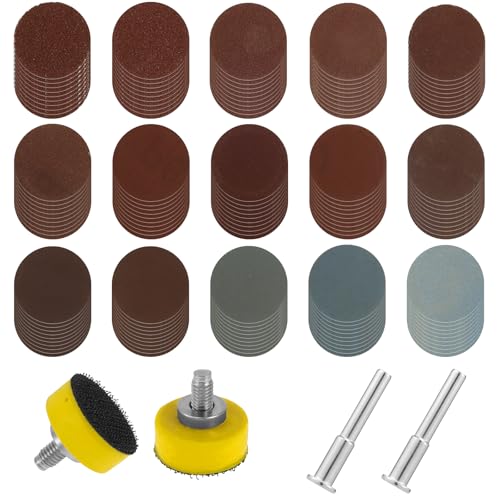 305 Stück Schleifscheiben 25mm Klett Nasse Trockene Runde Schleifpapier Körnung 80-5000 Schleifpads Rund Klett mit 2 Schleifscheibe Polieraufsatz Akkuschrauber für Holz Metall Spiegel Polieren 305 Stück Schleifscheiben 25mm Klett Nasse Trockene Runde Schleifpapier Körnung 80-5000 Schleifpads Rund Klett mit 2 Schleifscheibe Polieraufsatz Akkuschrauber für Holz Metall Spiegel Polieren von PEIZHIYC