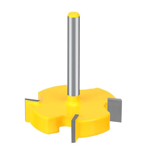 T-Nutfräser 6mm Schaft T-Slot Router Bit 12,7 mm Schnitttiefe T Slot Fräser zum Abflachen, Besäumen und Nuten von Holz T-Nutfräser 6mm Schaft T-Slot Router Bit 12,7 mm Schnitttiefe T Slot Fräser zum Abflachen, Besäumen und Nuten von Holz von PEIZHIYC