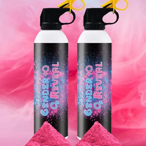 Gender Reveal Feuerlöscher, blau oder rosa, groß, Rauch, 2 Stück, für Babys, für Jungen oder Mädchen, farbiges Pulver, Party-Dekoration Gender Reveal Feuerlöscher, blau oder rosa, groß, Rauch, 2 Stück, für Babys, für Jungen oder Mädchen, farbiges Pulver, Party-Dekoration von PEMUISE