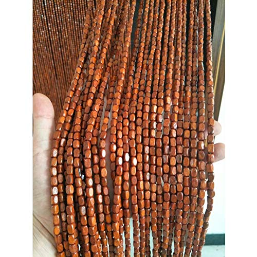 Perlenvorhang Türvorhang Holzperlen Vorhänge Für Türschrankpassage Raumteiler Balkon Dekoration Handgemacht, 2 Farben, Größenanpassung PENGFEI (Color : B, Size : 45 strands-90X200cm) von PENGFEI-türvorhang