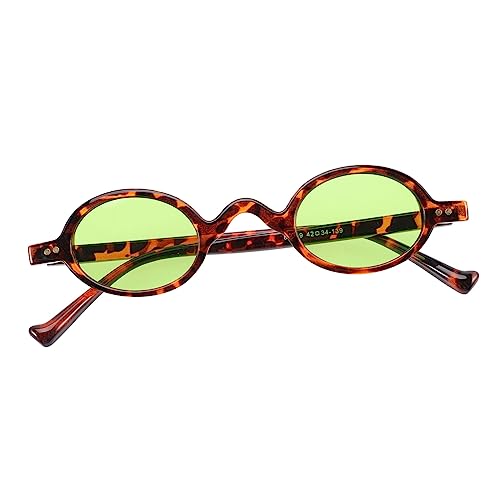 PENIKOKO 1 Paar Retro Leopard Frame Sonnenbrille für Sommerpartys Einzigartige Foto Requisiten Stilvolle Damen und Herren Sonnenbrille für Festivals und Kostümpartys Accessoires für von PENIKOKO