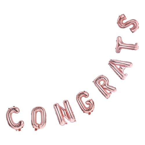 PENIKOKO 1 Satz Graduation Balloon Folienballons Roségold Dekoration für Abschlussfeiern Bänder für Innen und Außenevents PENIKOKO 1 Satz Graduation Balloon Folienballons Roségold Dekoration für Abschlussfeiern Bänder für Innen und Außenevents von PENIKOKO