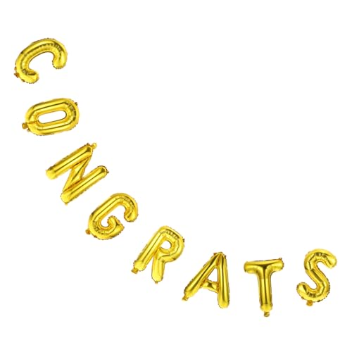 PENIKOKO 1 Satz Graduationsballons Congrats Folienballons für Abschlussfeier Dekoration für Graduation Party Bänder und Hochwertige Aluminiumfolie für Innen und Außendekoration PENIKOKO 1 Satz Graduationsballons Congrats Folienballons für Abschlussfeier Dekoration für Graduation Party Bänder und Hochwertige Aluminiumfolie für Innen und Außendekoration von PENIKOKO