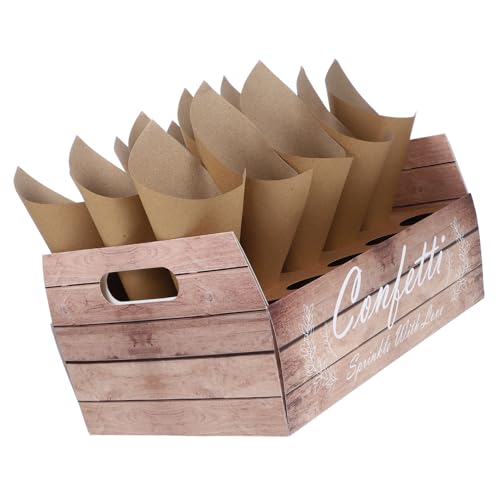 PENIKOKO 1 Satz Konfetti -Papierkegelschale geschenkverpackung Konfetti Aufbewahrung Konfettihalter Hochzeitskonfetti Zapfen kräuseln heiraten aus Blumenpapier Waffeln PENIKOKO 1 Satz Konfetti -Papierkegelschale geschenkverpackung Konfetti Aufbewahrung Konfettihalter Hochzeitskonfetti Zapfen kräuseln heiraten aus Blumenpapier Waffeln von PENIKOKO