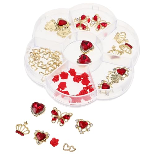 PENIKOKO 1 Schachtel Rhinestone Nail Charms Herzform aus Langlebiger Legierung Nail Art Zubehör für Frauen Leicht zu Verwenden Kompakt und Vielseitig für Valentinstag Hochzeit und DIY PENIKOKO 1 Schachtel Rhinestone Nail Charms Herzform aus Langlebiger Legierung Nail Art Zubehör für Frauen Leicht zu Verwenden Kompakt und Vielseitig für Valentinstag Hochzeit und DIY von PENIKOKO