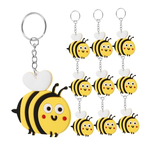 PENIKOKO 10 Stück Bienen Schlüsselanhänger Bienen Thema Schlüsselanhänger Schlüsselanhänger Schlüsselanhänger Bienen Anhänger Schlüsselanhänger Tier Schlüsselanhänger PENIKOKO 10 Stück Bienen Schlüsselanhänger Bienen Thema Schlüsselanhänger Schlüsselanhänger Schlüsselanhänger Bienen Anhänger Schlüsselanhänger Tier Schlüsselanhänger von PENIKOKO