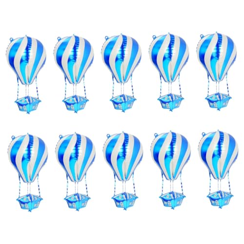 PENIKOKO 10 Stück Heißluftballon Folienballons Aluminiumfolie Geburtstagsdeko Leicht Aufblasbar Für Shower Weihnachtsfest Hochzeit Themendekoration PENIKOKO 10 Stück Heißluftballon Folienballons Aluminiumfolie Geburtstagsdeko Leicht Aufblasbar Für Shower Weihnachtsfest Hochzeit Themendekoration von PENIKOKO