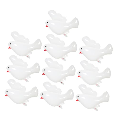 PENIKOKO 10 Stück Taufballons Dekoration Hochzeit Freigeben Umwerben Erste Luftballons Groß Taube Ballons Geburtstag Denkmal Party Vogel Luftballons Folienballon Aluminiumfolie Weiß PENIKOKO 10 Stück Taufballons Dekoration Hochzeit Freigeben Umwerben Erste Luftballons Groß Taube Ballons Geburtstag Denkmal Party Vogel Luftballons Folienballon Aluminiumfolie Weiß von PENIKOKO