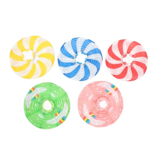 PENIKOKO 10 Stück Teiliges Bunte Papier Heißluftballon Lampions Wiederverwendbare Party Deko Geeignet für Hochzeit Kinderzimmer Klassenzimmer und Festveranstaltungen von PENIKOKO