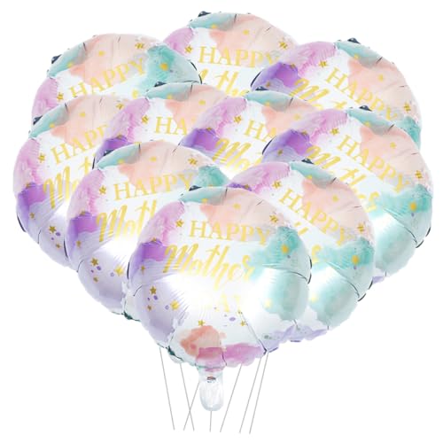 PENIKOKO 10 Stück Teiliges Muttertags Folienballon mit Wasserfarbenmuster Langlebige Aluminiumfolie Dekorativ für Muttertagsfeier Party Ornamente Tisch und Raumdeko PENIKOKO 10 Stück Teiliges Muttertags Folienballon mit Wasserfarbenmuster Langlebige Aluminiumfolie Dekorativ für Muttertagsfeier Party Ornamente Tisch und Raumdeko von PENIKOKO