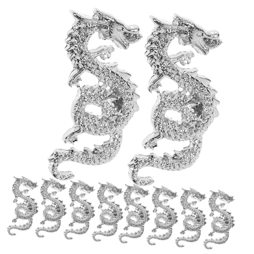 PENIKOKO 10 Stück Teiliges Nagel Charms aus Langlebiger Legierung Kreative Drachendesigns mit Glänzendem Finish für DIY Nail Art und Professionelle Maniküre Geeignet für Damen und von PENIKOKO