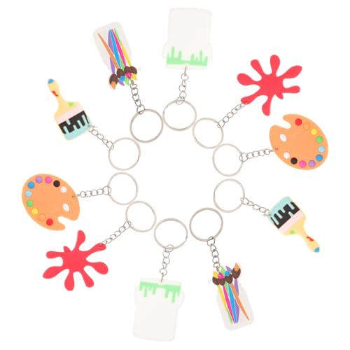 PENIKOKO 10 Stück Teiliges Niedliche Cartoon Malstift Schlüsselanhänger Anhänger Künstler Schlüsselring Charms Kreative Taschenanhänger für Künstler Geschenk Dekoration PENIKOKO 10 Stück Teiliges Niedliche Cartoon Malstift Schlüsselanhänger Anhänger Künstler Schlüsselring Charms Kreative Taschenanhänger für Künstler Geschenk Dekoration von PENIKOKO