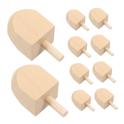 PENIKOKO 10 Stück Teiliges Unbemalte Hanukkah Holz Dreidels Nachhaltiges Langlebiges Holz Klassische Vierseitige Gestaltung mit Hebräischen Buchstaben für DIY Bemalung und Chanukka PENIKOKO 10 Stück Teiliges Unbemalte Hanukkah Holz Dreidels Nachhaltiges Langlebiges Holz Klassische Vierseitige Gestaltung mit Hebräischen Buchstaben für DIY Bemalung und Chanukka von PENIKOKO