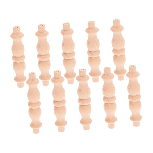 PENIKOKO 10 Stück Teiliges Unlackierte Massivholz Baluster Spindeln Unfertige Holzspindeln für Möbelbeine Wein Küchenschrank Dekoration Vielseitig Einsetzbar PENIKOKO 10 Stück Teiliges Unlackierte Massivholz Baluster Spindeln Unfertige Holzspindeln für Möbelbeine Wein Küchenschrank Dekoration Vielseitig Einsetzbar von PENIKOKO