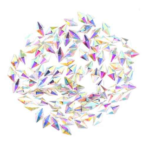 PENIKOKO 100 Stück Nagelkunst Strasssteine Rhombus Flach Rückseite Ab Nail Art Rhinestones für DIY Nägel Handy Dekoration von PENIKOKO