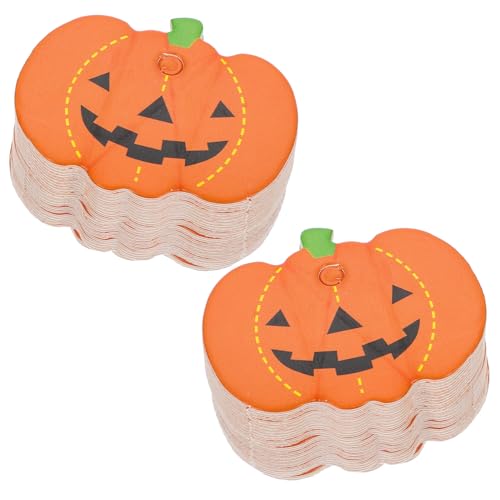 PENIKOKO 100 Stück Teiliges Kürbisförmiges Papieranhänger Halloween Tags DIY Hängende Dekoration für Party Süßigkeiten und Geschenke PENIKOKO 100 Stück Teiliges Kürbisförmiges Papieranhänger Halloween Tags DIY Hängende Dekoration für Party Süßigkeiten und Geschenke von PENIKOKO