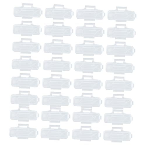 PENIKOKO 100 Stück Transparente Kabelmarkierer Box aus Wetterbeständigem Kunststoff Robust Flexibel Einfach zu Montieren Geeignet für Kabelbeschriftung und Kabelkennzeichnung im Innen und PENIKOKO 100 Stück Transparente Kabelmarkierer Box aus Wetterbeständigem Kunststoff Robust Flexibel Einfach zu Montieren Geeignet für Kabelbeschriftung und Kabelkennzeichnung im Innen und von PENIKOKO
