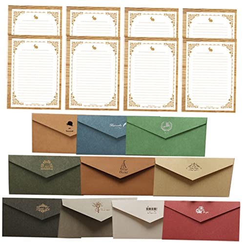 PENIKOKO 10Sätze Farbige Einladungskartenumschläge Teiliges mit Notizpapier Kalligraphie Papierhalter für Feste und Grüße Langlebig und Platzsparend für Persönliche Nachrichten PENIKOKO 10Sätze Farbige Einladungskartenumschläge Teiliges mit Notizpapier Kalligraphie Papierhalter für Feste und Grüße Langlebig und Platzsparend für Persönliche Nachrichten von PENIKOKO